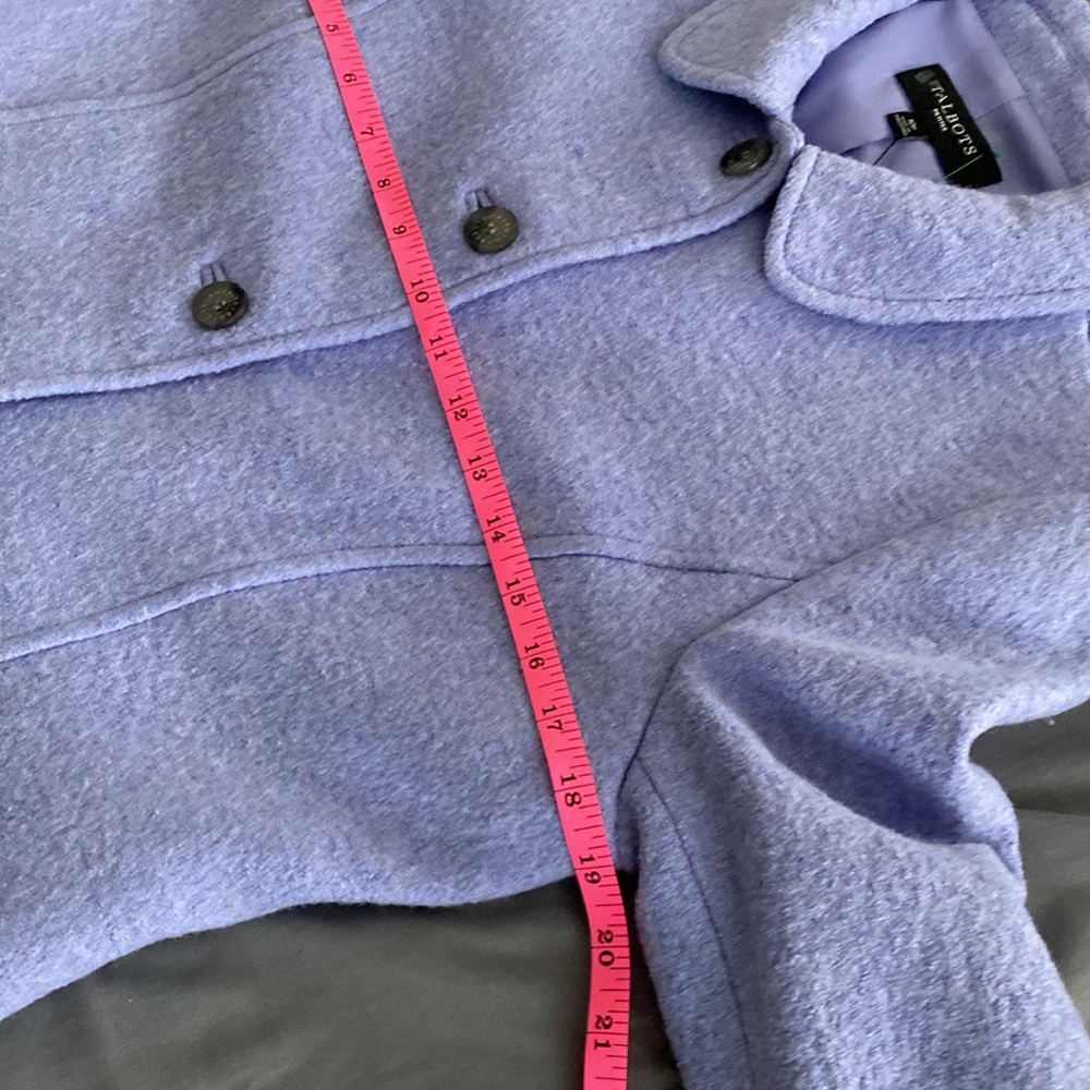New Talbots Petite Wool lilac Jacket size 10P - Picture 8 of 16